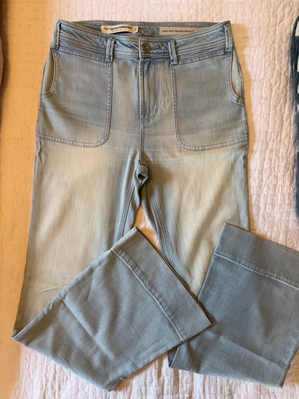 Pilcro Light Wash High-Rise Trouser Jean